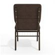 Flash Furniture Hercules Church Stacking Guest Chair in Brown