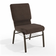 Flash Furniture Hercules Church Stacking Guest Chair in Brown