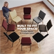 Flash Furniture Hercules Stacking Church Stacking Guest Chair in Black