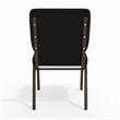 Flash Furniture Hercules Stacking Church Stacking Guest Chair in Black