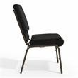 Flash Furniture Hercules Stacking Church Stacking Guest Chair in Black