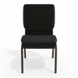 Flash Furniture Hercules Stacking Church Stacking Guest Chair in Black