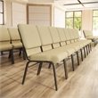 Flash Furniture Hercules Church Stacking Guest Chair in Beige
