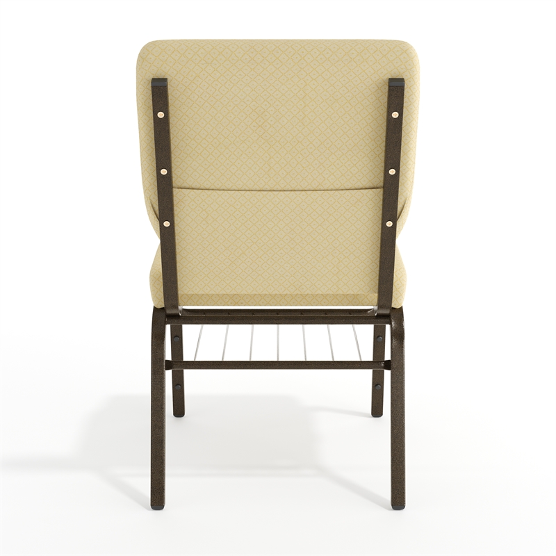 Flash Furniture Hercules Church Stacking Guest Chair in Beige
