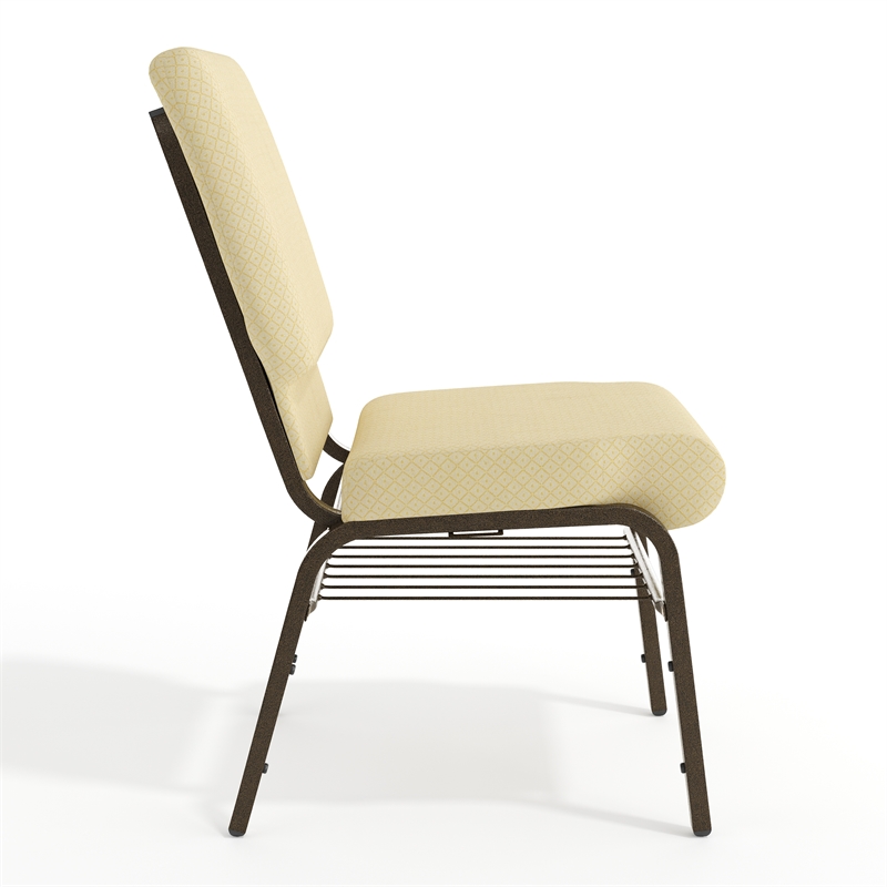 Flash Furniture Hercules Church Stacking Guest Chair in Beige