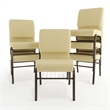 Flash Furniture Hercules Church Stacking Guest Chair in Beige
