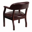 Flash Furniture Luxurious Conference Guest Chair in Burgundy