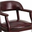 Flash Furniture Luxurious Conference Guest Chair in Burgundy