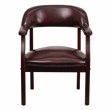 Flash Furniture Luxurious Conference Guest Chair in Burgundy
