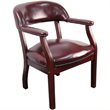 Flash Furniture Luxurious Conference Guest Chair in Burgundy