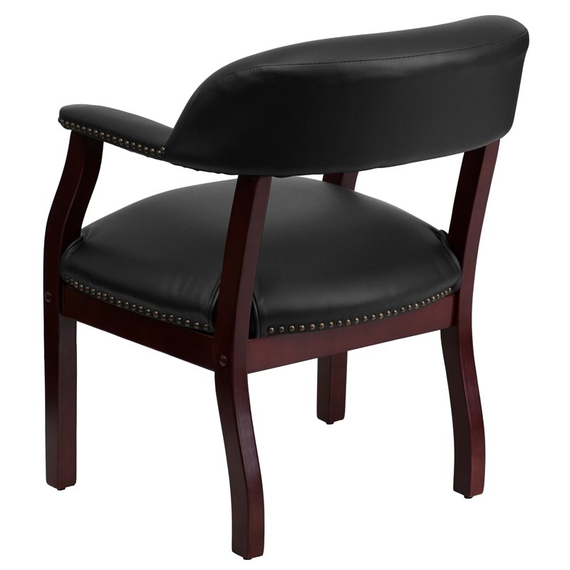 Flash Furniture Luxurious Conference Guest Chair in Black