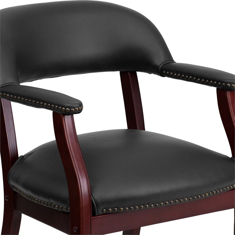Flash Furniture Luxurious Conference Guest Chair in Black