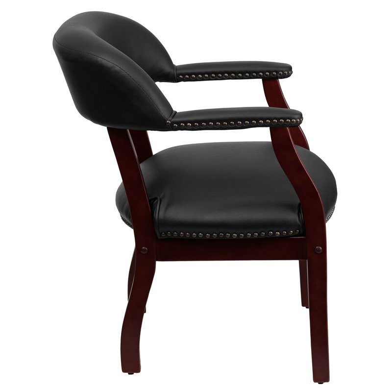 Flash Furniture Luxurious Conference Guest Chair in Black