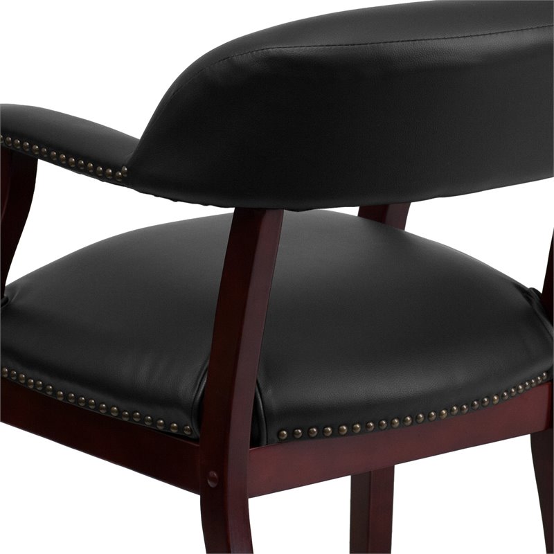 Flash Furniture Luxurious Conference Guest Chair in Black