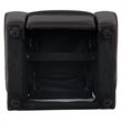 Flash Furniture Leathersoft Recliner with Cup Holder and Headrest in Brown