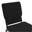 Flash Furniture Hercules Church Stacking Chair in Black and Silver