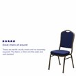 Flash Furniture Hercules Banquet Stacking Chair in Navy Blue