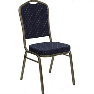 Flash Furniture Hercules Banquet Stacking Chair in Navy Blue