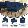 Flash Furniture Hercules Church Stacking Guest Chair in Navy Blue