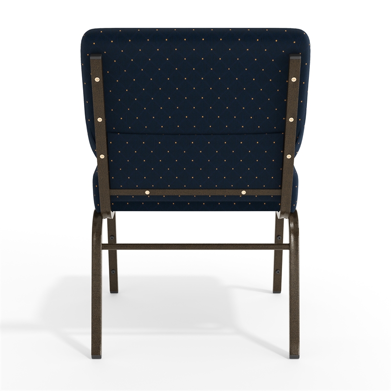 Flash Furniture Hercules Patterned Church Stacking Guest Chair in Blue