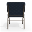 Flash Furniture Hercules Patterned Church Stacking Guest Chair in Blue