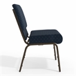 Flash Furniture Hercules Patterned Church Stacking Guest Chair in Blue