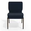 Flash Furniture Hercules Patterned Church Stacking Guest Chair in Blue