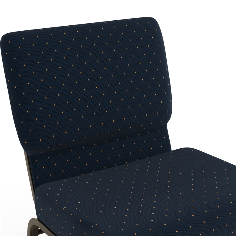 Flash Furniture Hercules Patterned Church Stacking Guest Chair in Blue