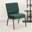 Flash Furniture Hercules Church Stacking Guest Chair in Hunter Green