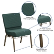 Flash Furniture Hercules Church Stacking Guest Chair in Hunter Green