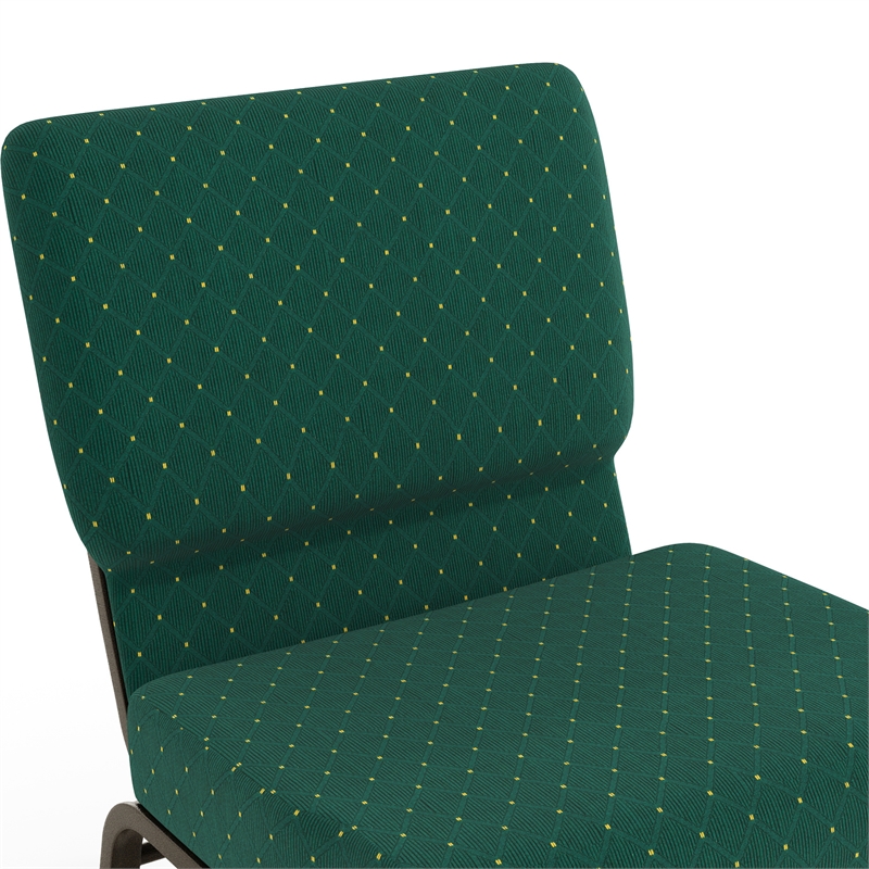 Flash Furniture Hercules Church Stacking Guest Chair in Hunter Green
