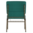 Flash Furniture Hercules Church Stacking Guest Chair in Hunter Green