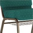 Flash Furniture Hercules Church Stacking Guest Chair in Hunter Green