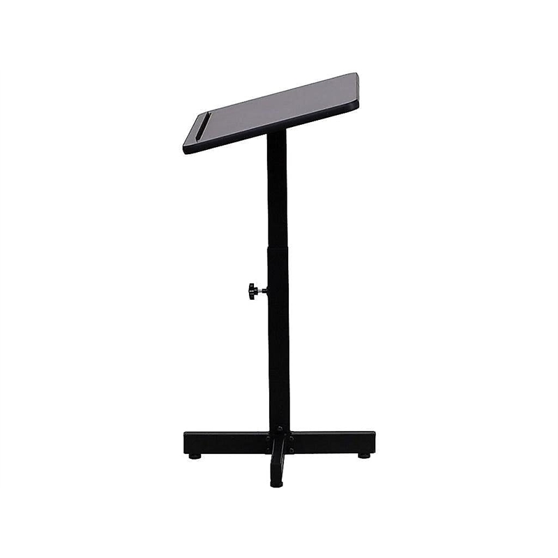 Flash Furniture Adjustable Height Metal Lectern in Mahogany