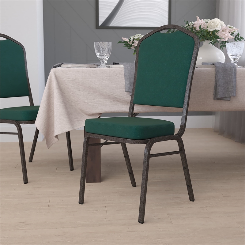 Flash Furniture Hercules Banquet Stacking Chair in Green
