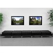Flash Furniture Black LeatherSoft Backless Five Seat Bench