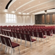 Flash Furniture Hercules Stacking Church Stacking Chair in Burgundy