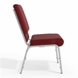 Flash Furniture Hercules Stacking Church Stacking Chair in Burgundy
