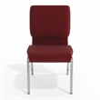 Flash Furniture Hercules Stacking Church Stacking Chair in Burgundy