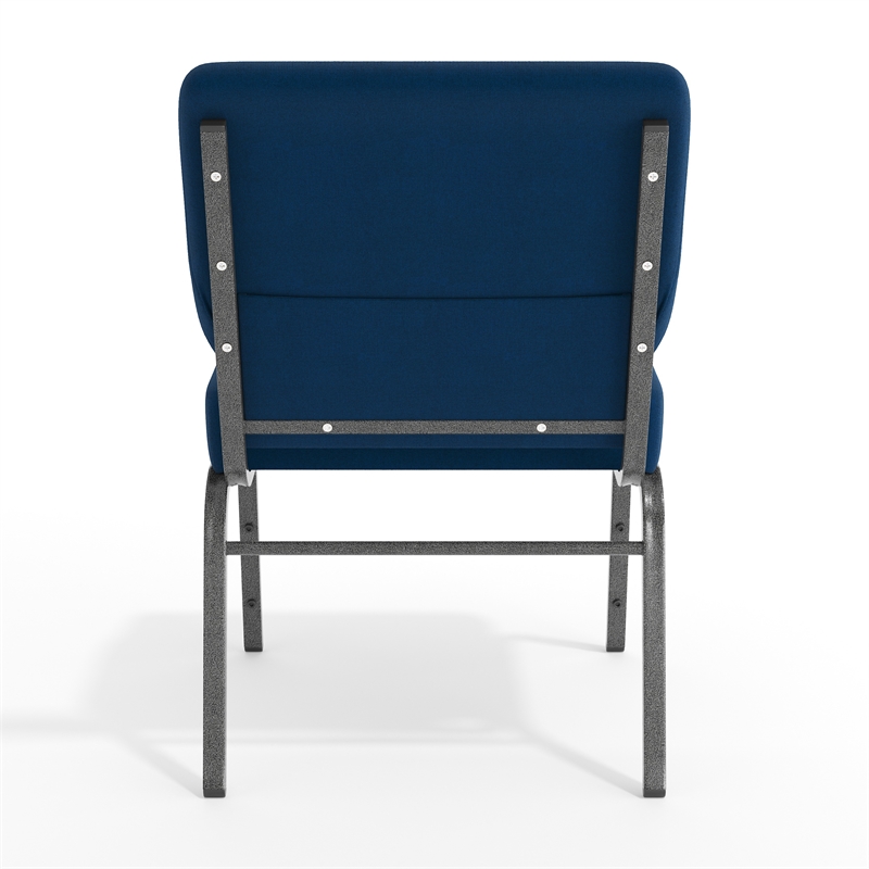 Flash Furniture Hercules Stacking Church Stacking Guest Chair in Navy