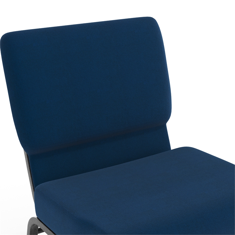 Flash Furniture Hercules Stacking Church Stacking Guest Chair in Navy