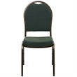 Flash Furniture Hercules Dome Back Banquet Stacking Chair in Green