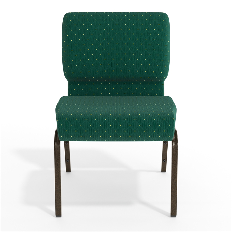 Flash Furniture Hercules Church Stacking Guest Chair in Green