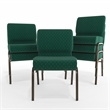 Flash Furniture Hercules Church Stacking Guest Chair in Green