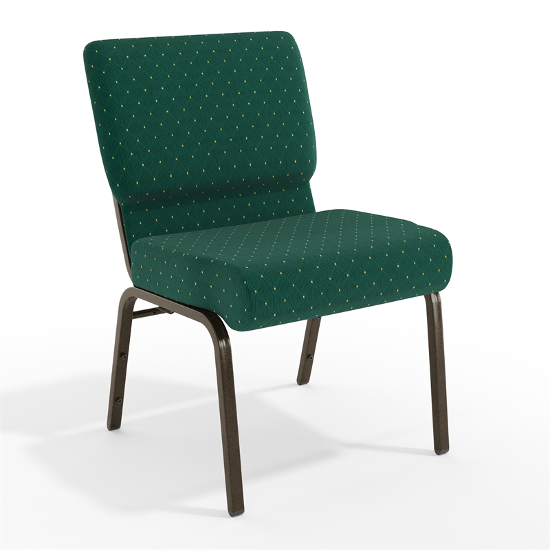Flash Furniture Hercules Church Stacking Guest Chair in Green