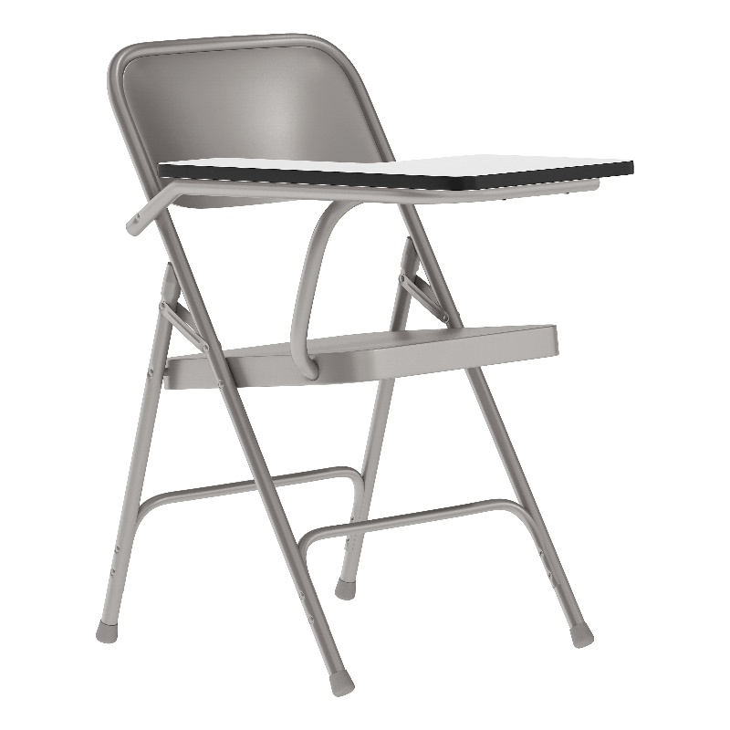 Flash Furniture Premium Steel Folding Chair with Right Hand Tablet Arm