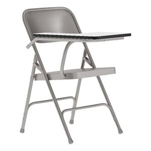 Flash Furniture Premium Steel Folding Chair with Right Hand Tablet Arm