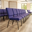 Flash Furniture Hercules Church Stacking Guest Chair in Purple