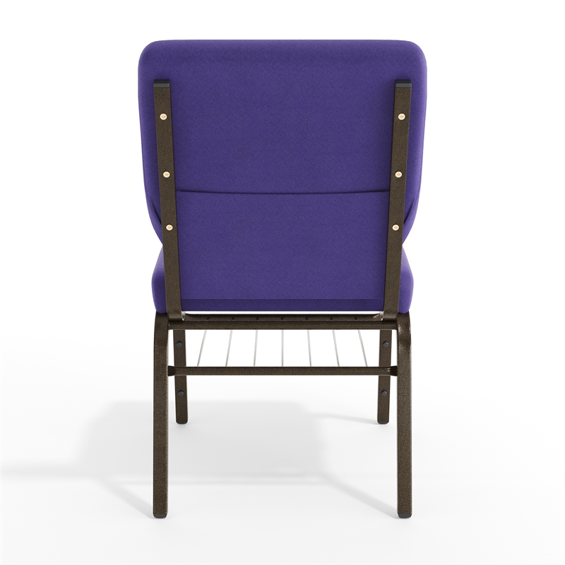 Flash Furniture Hercules Church Stacking Guest Chair in Purple