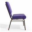 Flash Furniture Hercules Church Stacking Guest Chair in Purple